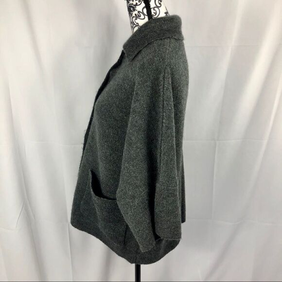 Tahari Wool Blend Short Sleeve Dolman Sweater - Picture 4 of 5